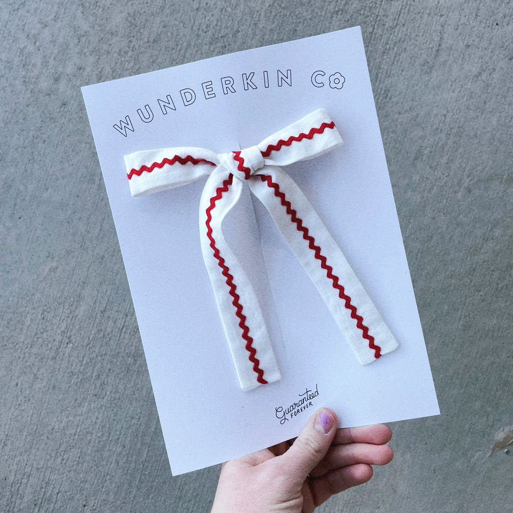 * LIMITED *Loire Bow with ric rac // Wanda – Wunderkin Co.